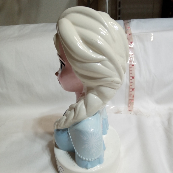 DISNEY Frozen Movie Elsa Princess "Fearless" Coin Bank. 8" Tall. - Picture 3 of 6